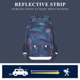 thumbnail image 5 of FORMRS Unisex School Backpack 17" Student Travel Bag with Laptop Compartment, Shark Jellyfish Pattern, 5 of 7