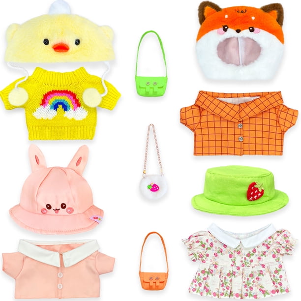 11/12/13 Piezas de Ropa y Accesorios para Peluche Capibara 25cm - Vestuario para Muñecos de Peluche | Regalo Ideal para Niños