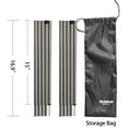 thumbnail image 3 of Sutekus Universal Steel Pole Telescoping Tent Tarp Poles Support Rods for Camping Canopy Awning Shelter, Black, 3 of 6