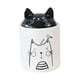 thumbnail image 1 of Tarro de cerámica para guardar comida en forma de gato con tapa hermética para guardar bocadillos en la alacena o la encimera. Pequeño, 1 of 9
