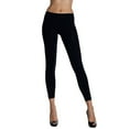 thumbnail image 2 of LECHERY Women's Microfiber Leggings (1 Pair) - Black, Small/Medium, 2 of 3