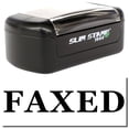thumbnail image 1 of Slim Pre-Inked Times Faxed Stamp, Slim 1444, Ultra Slim Design, Impression Size 1/2" by 1-3/4", Up to 25,000 Impressions - Black Ink, 1 of 10
