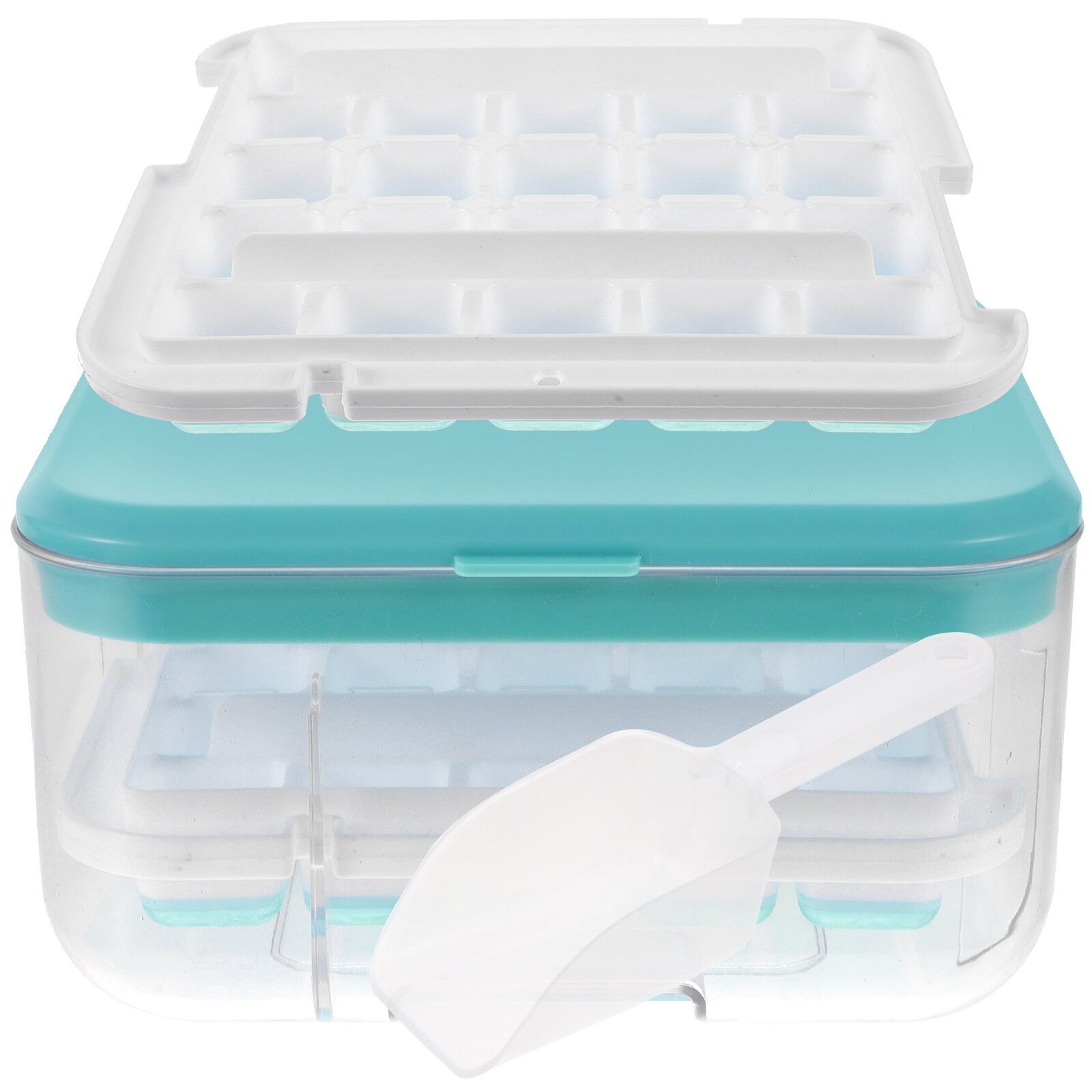 HEMOTON Ice Cube Tray 2layer Ice Cube Making Mold Multipurpose Ice