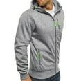thumbnail image 6 of Sweaters Hooded Sweatshirt Mens Slim Fit Zip Up Hoodies Sweatshirt Lightweight Long Sleeve with Kanga Pocket, 6 of 6