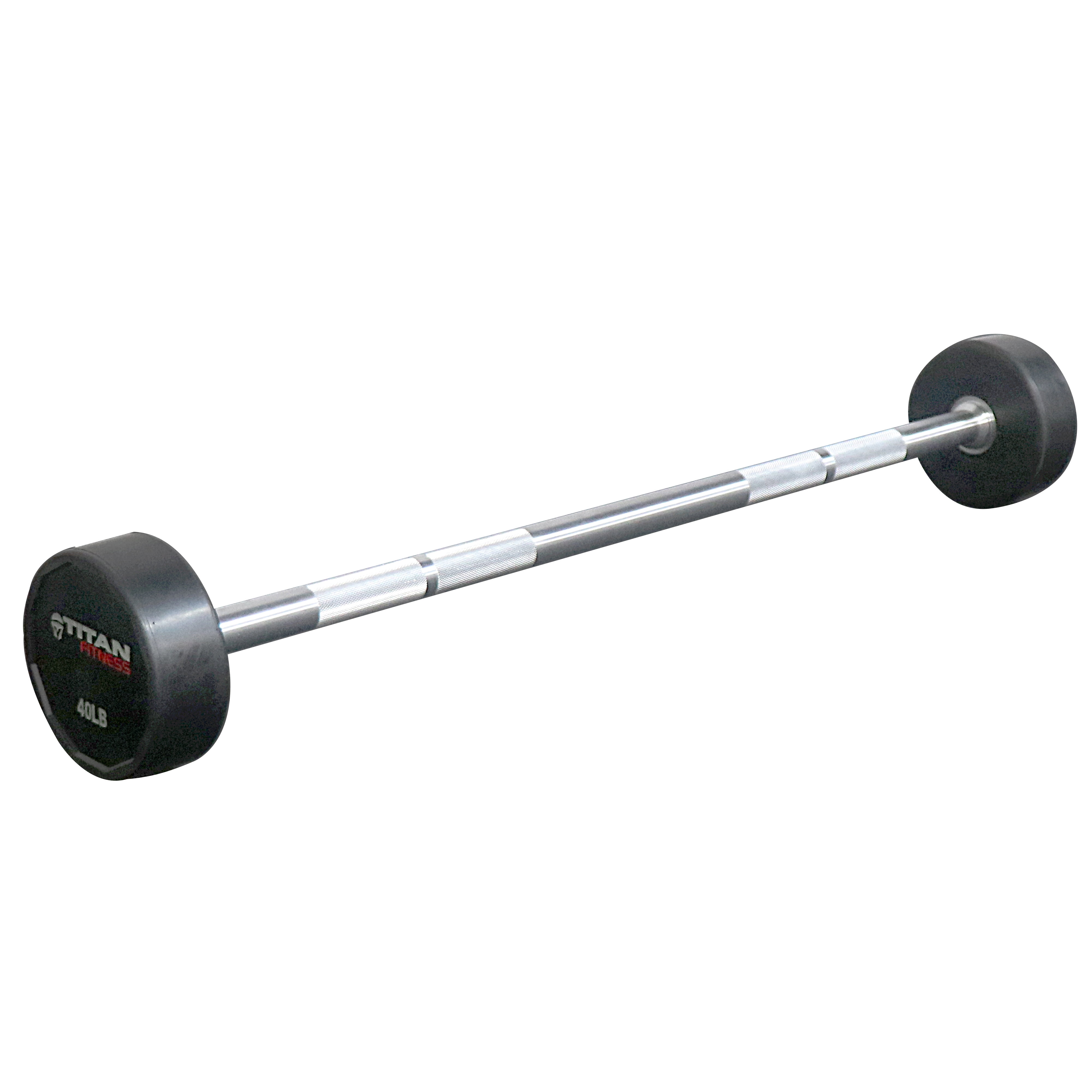 Titan Rubber Fixed Barbell Straight 40 LB