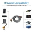 thumbnail image 3 of Maoww 5MM Cables Stereo System Wear-resistant Alloy Plug Adapter Headphone Splitter Switch Sound Card for Television CD 3m, 3 of 6
