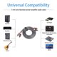 thumbnail image 4 of Bearachild Divisor RCA de 5MM, sistema estéreo profesional, adaptador de enchufe de aleación, accesorios de cámara de vídeo para televisión, Cables de audio/vídeo 3m, 4 of 6