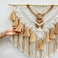 thumbnail image 4 of Clearance! Eeatig Tapestries Boho Macrame Wall Hanging & Wall Decor Cotton Handmade Tapestry with Tassel Woven Macrame Wall Art for Decorating Bedroom Living Room Apartment Nursery, 4 of 9