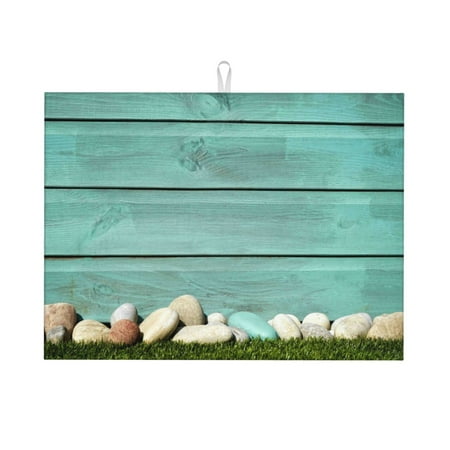 

Bingfone Wood Grain 18 X 24 Dish Drying Mat For Kitchen Counter Ultra Absorbent Microfiber