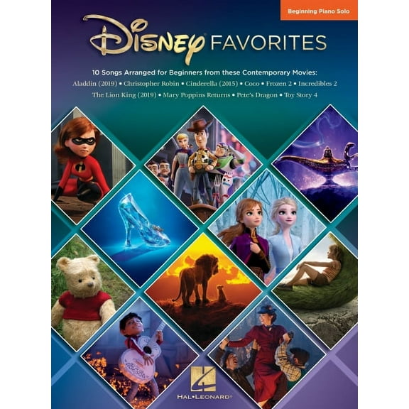 Disney Favorites - Beginning Piano Solos: 10 Songs Arranged for Beginners, (Paperback)