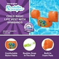 thumbnail image 3 of Puddle Jumper Kids Fabric Life Vest with Armbands, Turtle, 33-55 lbs Weight Capacity, 3 of 11