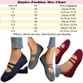 thumbnail image 2 of Guzom Woman Summer Flat Shoes Ballerina Ballet Flats Shoes Casual Cute Lightweight Soft Sneakers- Dark Blue Size 7, 2 of 3