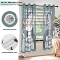 thumbnail image 5 of Girl Flower Rose Blackout Curtains Thermal Insulation 63 inch Grommet for Bedroom Living Room Bathroom Kitchen Windows 2 Pack, 5 of 6