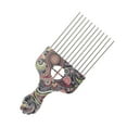 thumbnail image 4 of Unique Bargains 1 Pc Metal Hair Pick for Women Men Afro Pick Multicolor, 4 of 7