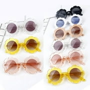 Plastic UV400 Sunglasses Cute Baby Boy Girl Flower Shape Goggles Princess Sunglasses