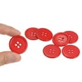 thumbnail image 4 of Unique Bargains Boutons de Couture Ronds Plats en Résine Rouge à 4 Trous pour Vêtements et Bricolage (Lot de 100), 4 of 5