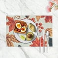 thumbnail image 2 of Fenyluxe C&amp;F Home Rylie Quilted Reversible Vintage Design Placemat Set 4 Rectangle Oblong Machine Washable Mats Floral Leaves Fall Harvest Autumn Kitchen Dining Table Placemat Set of 4 11.8*17.7in, 2 of 6