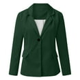 thumbnail image 6 of BRDFRL Women's Lined Blazers Business Casual Long Sleeve Blazer Open Front Lightweight Suit Jacket for Work Dark Green 3XL, 6 of 6