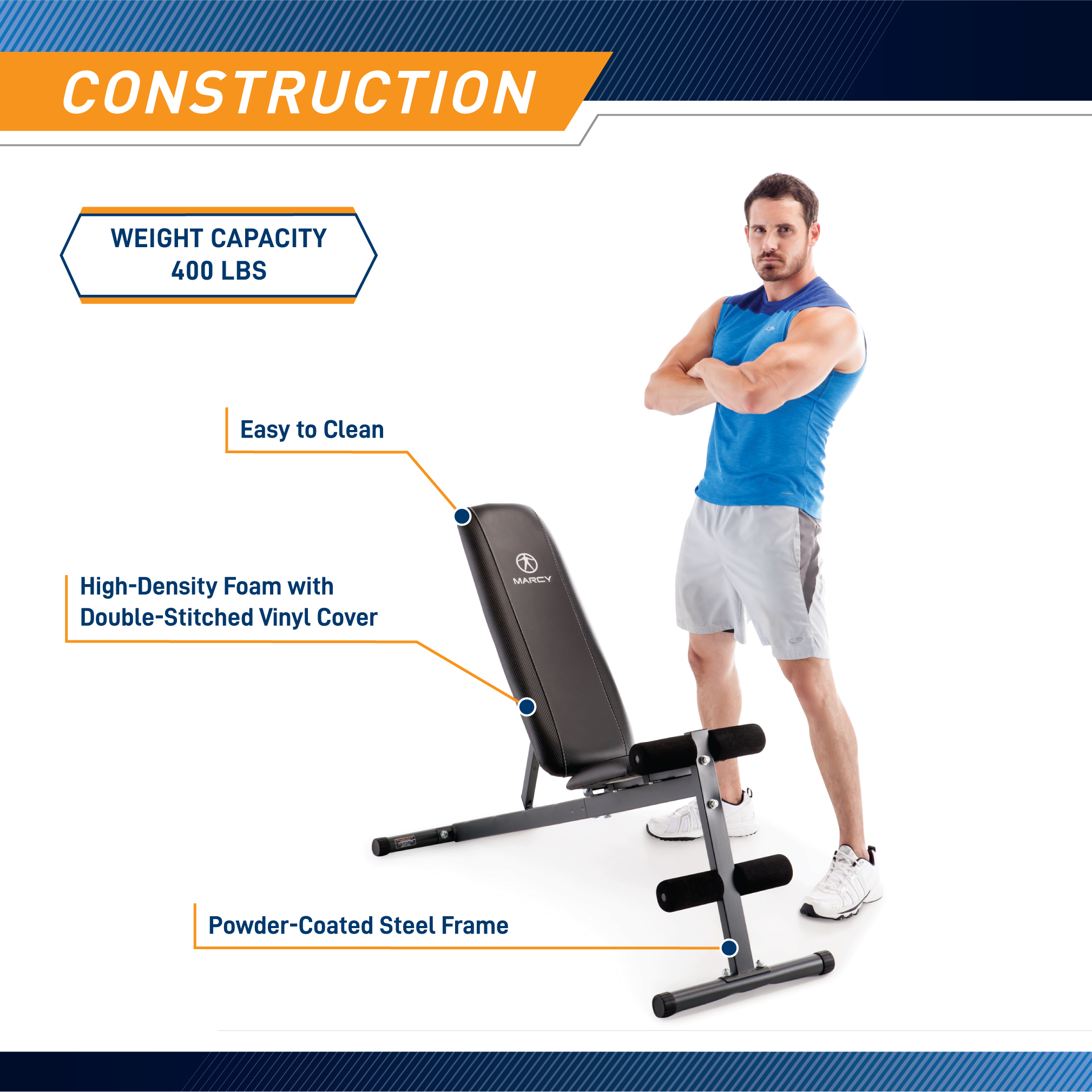 Buy Marcy Pro Adjustable Home Gym Utility Exercise Weight Training Workout Bench Online In Turkey 22850554