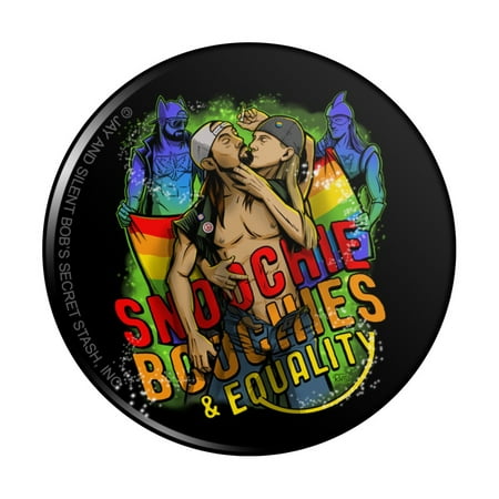 Jay and Silent Bob Smoochie Boochies and Equality Kitchen Refrigerator Locker Button Magnet