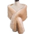 thumbnail image 3 of Wraps Women's Faux Shawl Wrap Cape For Bridal Wedding Blue Artificial Wool Wraps, 3 of 3