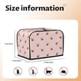 thumbnail image 4 of Toaster Cover 2 Slice, bee pink checkered cute Cute 2 slice Toaster Oven Cover For Kitchen Small Appliance Bread Machine Protector, Waterproof Toaster Covers 2 slice Wide Slot, 4 of 7