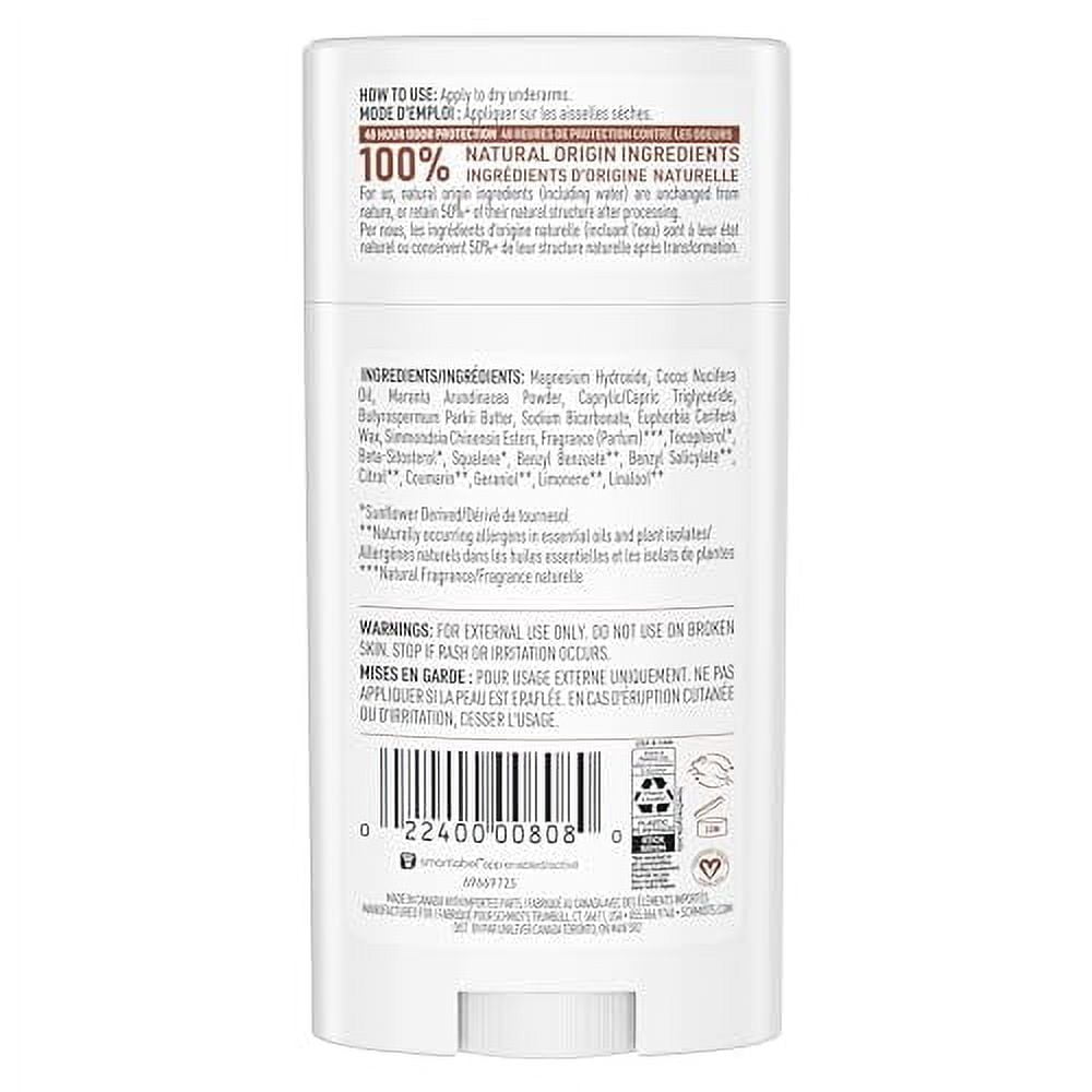 Schmidt's Aluminum-Free Vegan Deodorant Sandalwood & Citrus 2 Count for Women and Men, with 24 Hour Odor Protection, Natural Ingredients, Cruelty-Free, 2.65 oz