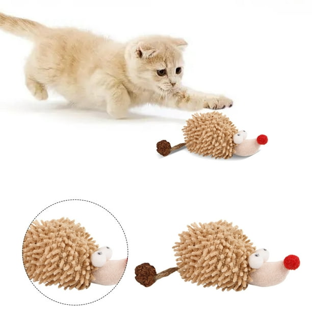 Juguetes interactivos para gatos Juguete interactivo chirriante para gatos Juguete masticable para mascotas (E)