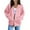 Pink -GM13, variant on Lumtrix Womens Full Zip Up Hoodie Long Sleeve Hooded Sweatshirts Pockets Jacket Coat for Women Beige M