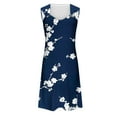 thumbnail image 5 of Drses Summer Dresses for Women 2024 Vacation Trendy Floral Boho Mini Dress Sleeveless Casual Beach Sundresses Cover Ups, 5 of 5