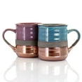 thumbnail image 3 of Copper Tonal 4 Piece 18 Ounce Round Stoneware Mug Set in Assorted Colors, 3 of 3