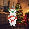 thumbnail image 2 of Patiojoy Christmas Yard Sign 54" Snowman Xmas Decorations W/ Stakes & String Lights, 2 of 10