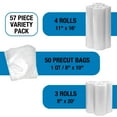 thumbnail image 3 of Kenmore Vacuum Sealer Bag & Roll Variety Pack (57 Piece Assortment), 3 of 5