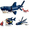 thumbnail image 4 of 3 IN 1 Creative Mechanical Gear Building Blocks, Underwater World Shark Squid Lantern Fish Crab Building Blocks, 4 of 4