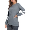 thumbnail image 3 of Sweat-shirts à Manches Longues pour Femmes Pull-over en Tricot, 3 of 6