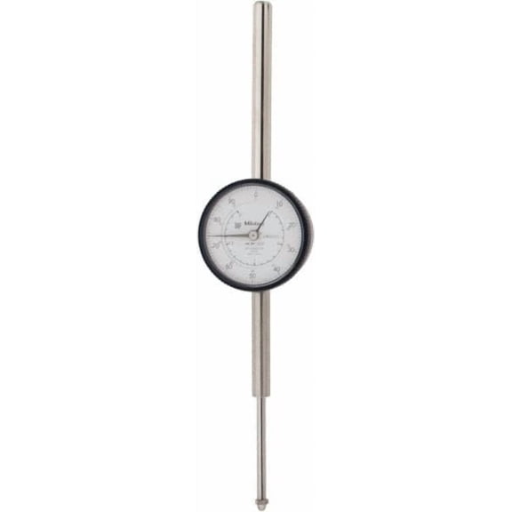 Mitutoyo 2" Range, 0-100 Dial Reading, 0.001" Graduation Dial Drop Indicator