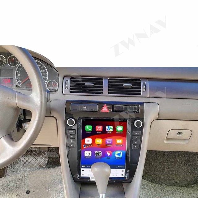 ZWNAV Android 14 Wireless Carplay Navi Car Radio For Audi A6 1999-2003 Multimedia Player 10.4 Inch Touch Screen Stereo Head Unit