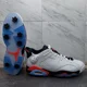 thumbnail image 1 of Ni - ke Ni - ke Air Jordan 6 Retro G Infrared White Black DV1376-106 Mens Golf Shoe Size 13, 1 of 5