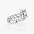 thumbnail image 2 of Ariana Jewel 1.9 Ct Emerald Cut Lab-Created Diamond Ring - Women's Double Shank Engagement Wedding Exquisite Ring - 14K White Gold Plated - Perfect for Proposals, Anniversaries, and Special Moments, 2 of 2