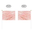 thumbnail image 5 of Handheld Flag Double-Sided Hand Waving Flag 8.2×5.5in Used For Team Activities Or Decoration In Decorative Places Pink Marble_4 Six Piece, 5 of 8