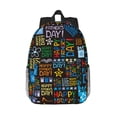 thumbnail image 1 of Lukts Happy Father Day Pattern 15 Inch Student Backpack, Waterproof Laptop Backpack with Adjustable Shoulder Straps, Lightweight Travel, Campus Backpack, Unisex, 1 of 6