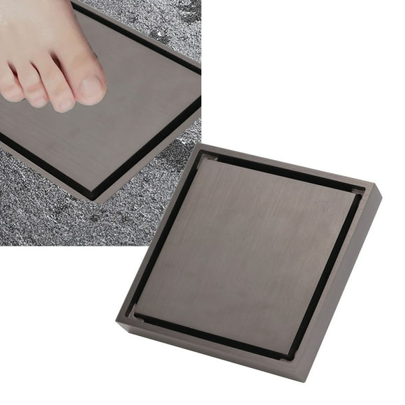 Shower Floor Drain, Floor Drain Removable Strainer Cover Stainless Steel Odorless Overflow Prevention  for Garage