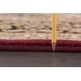 thumbnail image 4 of Transitional Area Rug (7'11'' Round) Border Red, Beige Indoor Round Easy to Clean, 4 of 6
