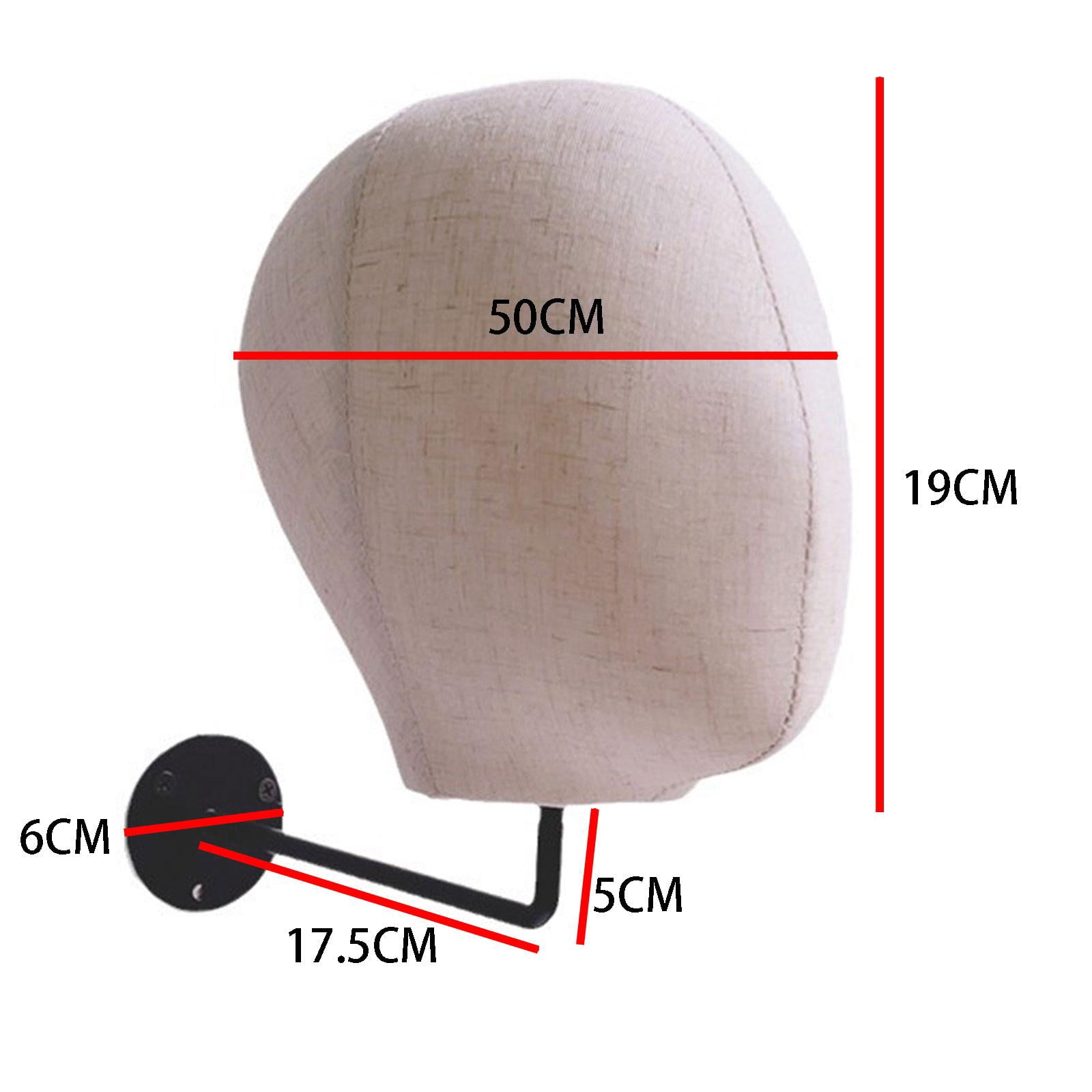FITYLE Mannequin Head Wall Mount Fabric Head Hanging Stand Glasses
