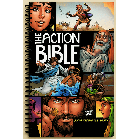 The Action Bible: God's Redemptive Story (Revised edition) (Spiral Bound)