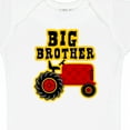 thumbnail image 4 of Inktastic Red Tractor Big Brother Boys Baby Bodysuit, 4 of 5