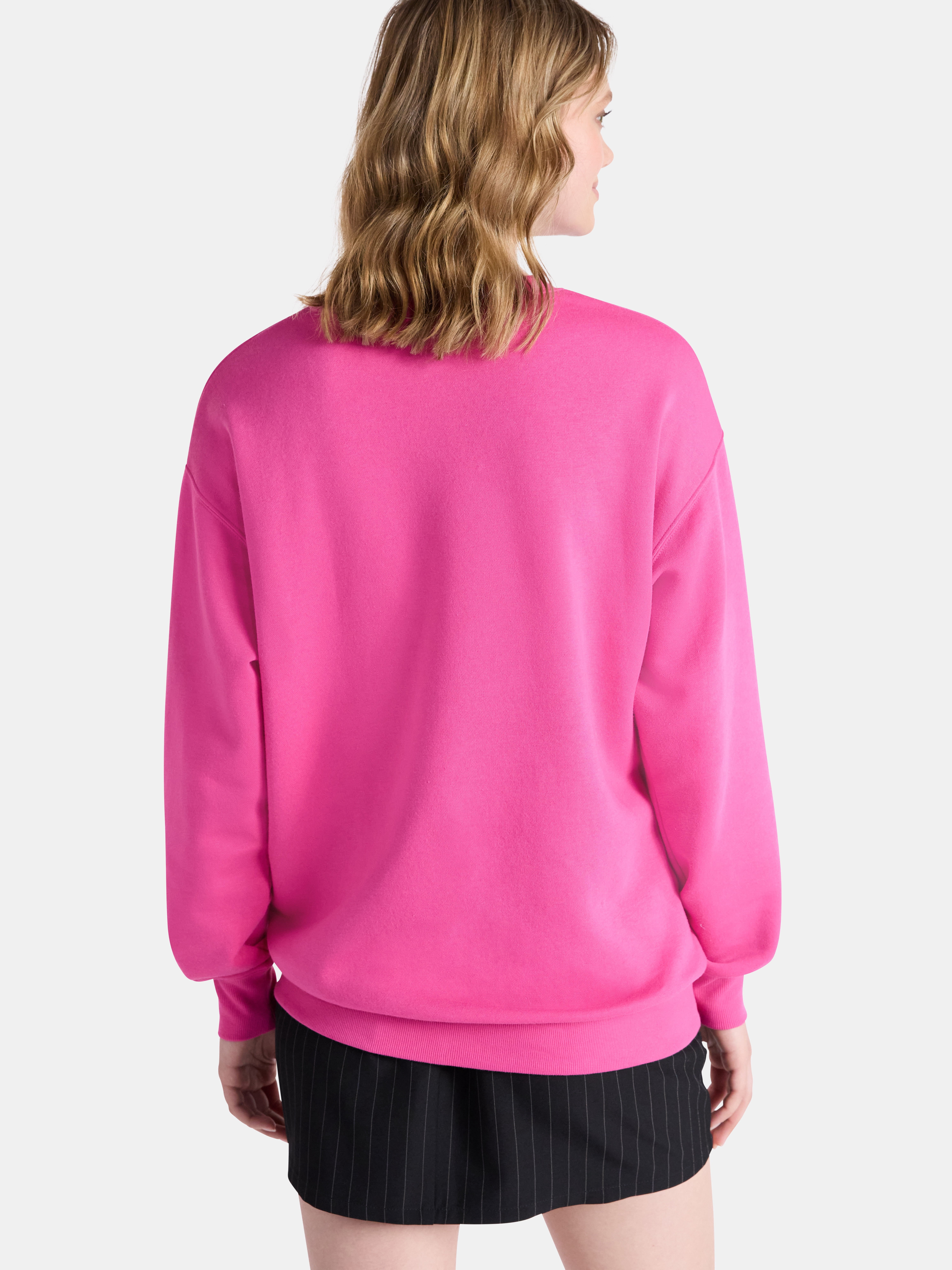 Netflix Stranger Things Oversized Fleece Sweatshirt from No Boundaries, Women’s Plus