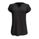 thumbnail image 4 of Blusas para las Mujeres Casual Verano Cuello en V Manga Corta con Botones Hueco Camiseta, Top de Moda para Diario Y Fiesta, 4 of 6