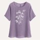 thumbnail image 4 of Vestidos Casuales Para Mujer, Blusas De Mujer De Moda Camisetas estampadas de moda para mujer, blusas casuales de lino holgadas de manga corta con cuello redondo y raglán, 4 of 7