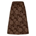 thumbnail image 5 of DailyTrove Women's Floral High Waisted Fashionable Casual Temperament Large Umbrella Skirt, 5 of 5
